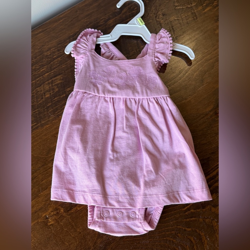 NWT Carter’s Dress with built in bodysuit Baby Girls 3, 6, 9 months